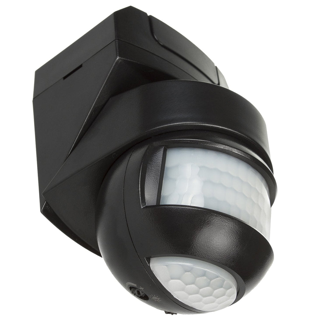 Vægmonteret bevægelsessensor 180° + 360° 2000W Maclean Energy MCE295 sort