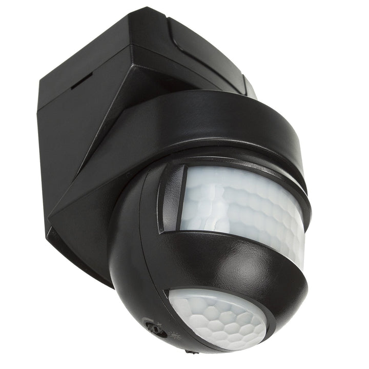 Vægmonteret bevægelsessensor 180° + 360° 2000W Maclean Energy MCE295 sort