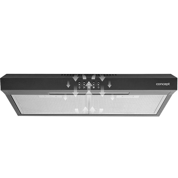 Ultra tynd underskabsemhætte 60 cm Concept OPP1260BC sort