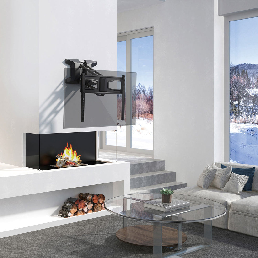 Maclean-holder, elektrisk tv over pejs, Max vesa 600x400, fjernbetjening, 37"-70", 35 kg, MC-891