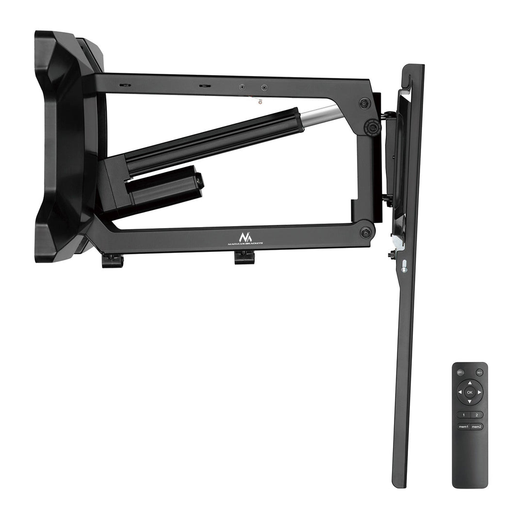Maclean-holder, elektrisk tv over pejs, Max vesa 600x400, fjernbetjening, 37"-70", 35 kg, MC-891
