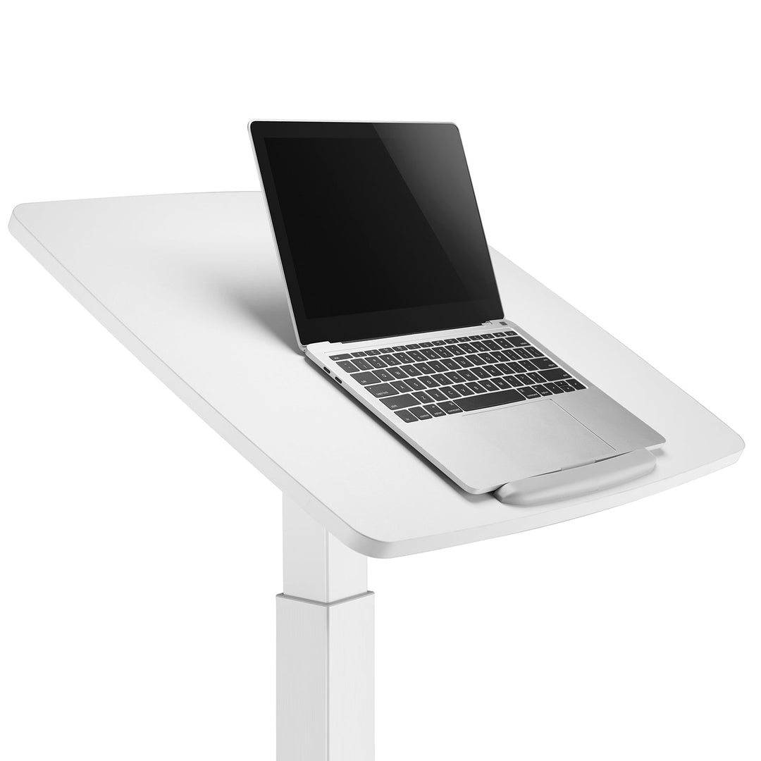 Maclean skrivebord, højdejustering, gasfjeder, til stående og siddende arbejde, maks. højde 113 cm, MC-892W
