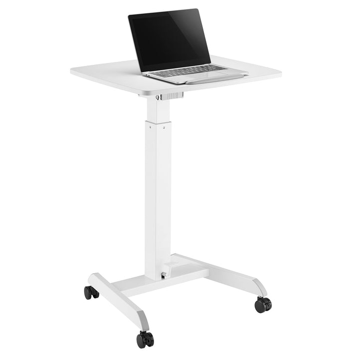 Maclean skrivebord, højdejustering, gasfjeder, til stående og siddende arbejde, maks. højde 113 cm, MC-892W