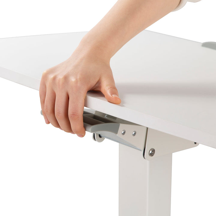 Maclean skrivebord, højdejustering, gasfjeder, til stående og siddende arbejde, maks. højde 113 cm, MC-892W