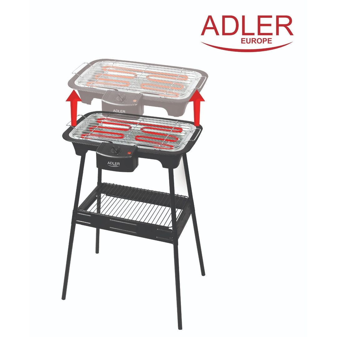 Elektrisk grill med haveholder Adler AD 6602