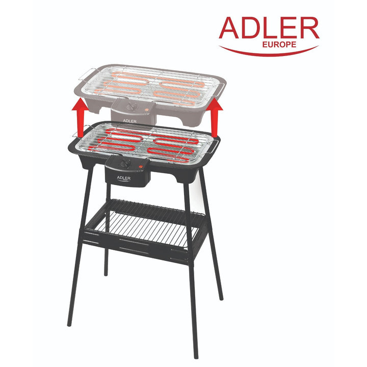 Elektrisk grill med haveholder Adler AD 6602