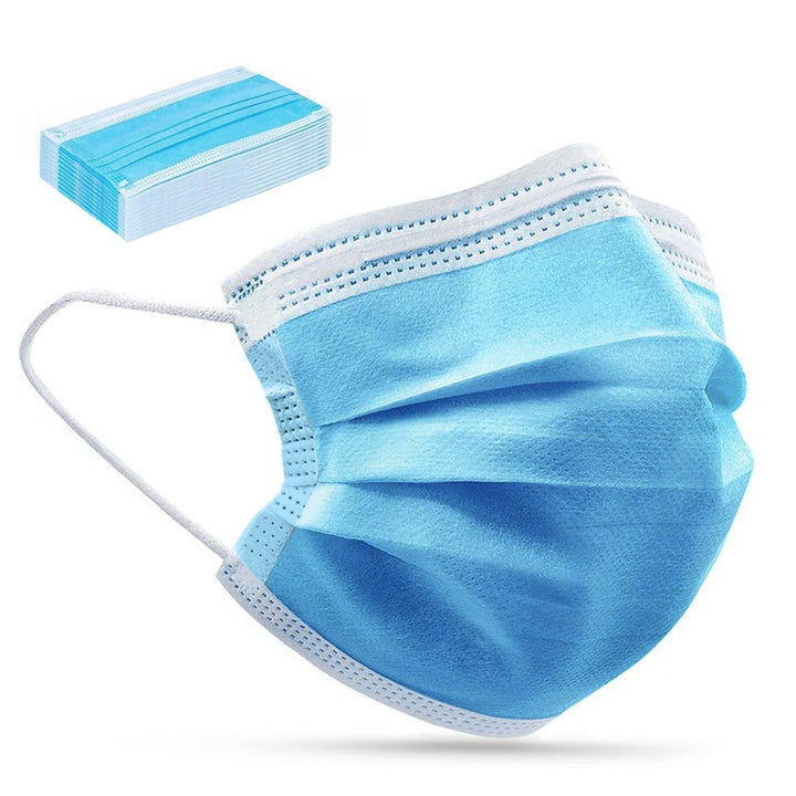 Medicinske masker CE EN 14683:2019 - sæt - blå farve 10 stk. Promedix PR-280 BFE>98%