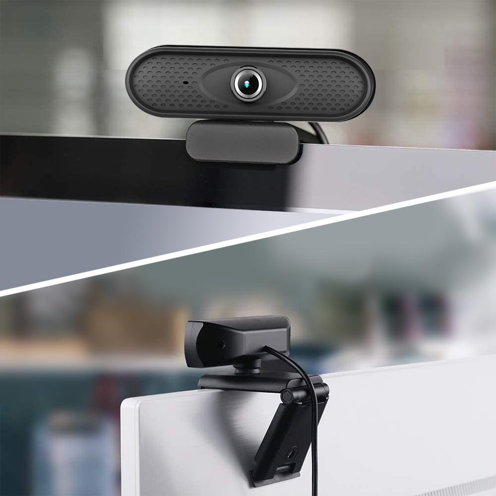 USB Nano RS RS680 HD 1080P (1920x1080) webcam med indbygget mikrofon, kabellængde 1,7 m, 30 fps