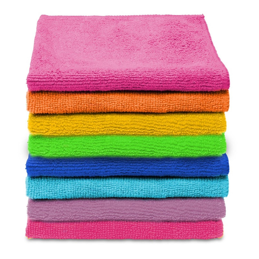 Sæt med 8 klude Vileda Mikrofibra Colors klude