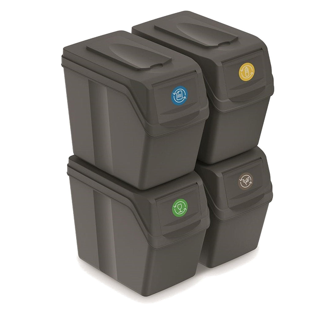 Sortibox 3x20L grå affaldssorteringskurve ISWB20S3