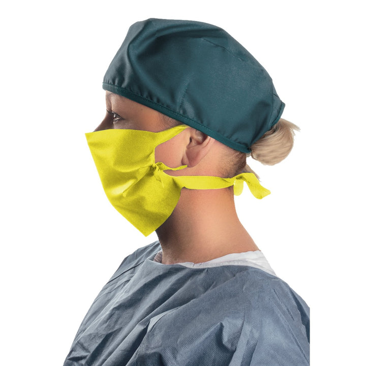 Engangsansigtsmasker, bindbare, gule, 25 stk.