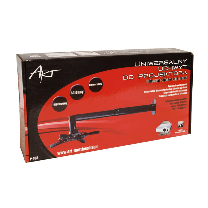 Universal vægbeslag til projektor Art P-103 36-58 cm