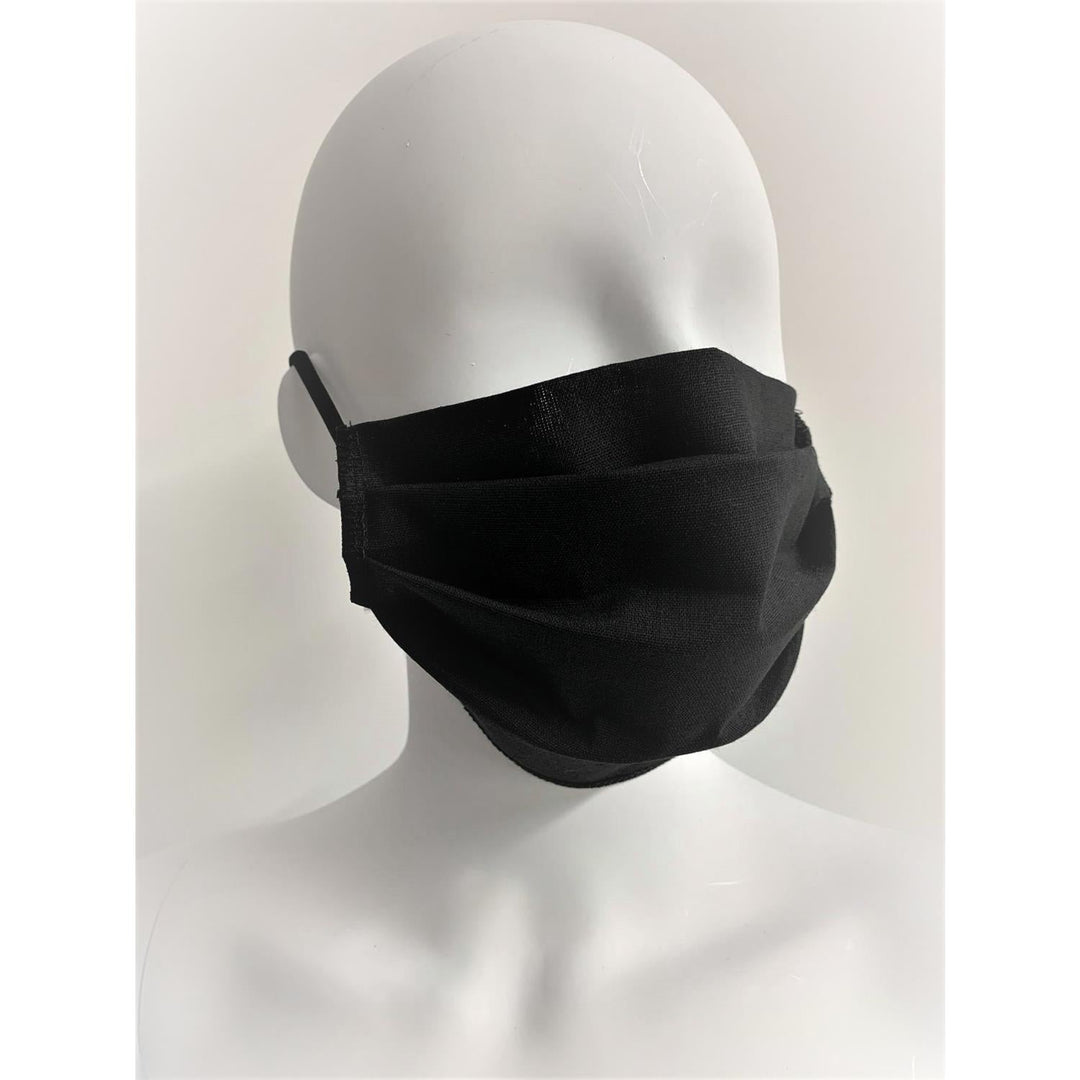 Maske bomuldsmaske til ansigtet, genanvendelig, sort