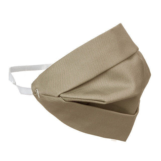 Maske til voksne, dobbeltsidet bomuldsmaske, beige