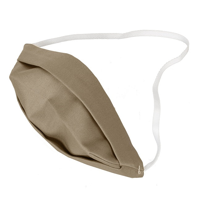 Maske til voksne, dobbeltsidet bomuldsmaske, beige