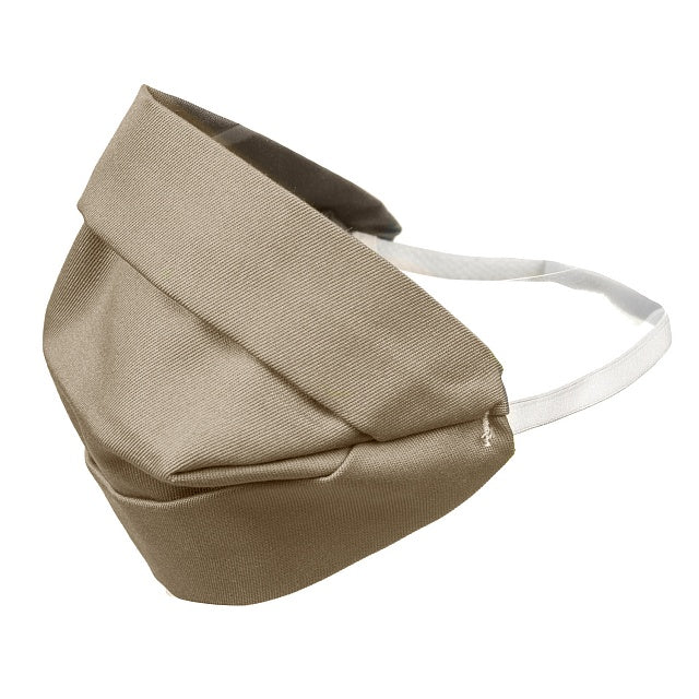 Maske til voksne, dobbeltsidet bomuldsmaske, beige