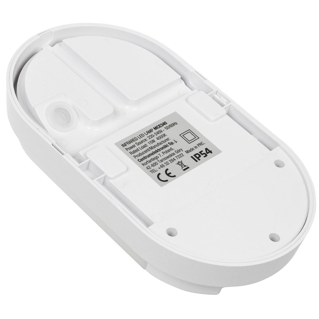 LED-lampe med infrarød bevægelsessensor MCE340 W 1100lm 15W IP54 Maclean Energy farve hvid, farvetemperatur naturlig hvid (4000K)