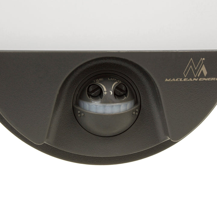 LED-lampe med infrarød bevægelsessensor MCE340 GR 1100lm 15W IP54 Maclean Energy farve grå, farve naturlig hvid (4000K)