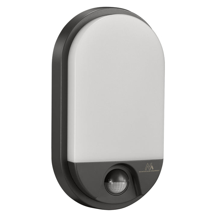 LED-lampe med infrarød bevægelsessensor MCE340 GR 1100lm 15W IP54 Maclean Energy farve grå, farve naturlig hvid (4000K)