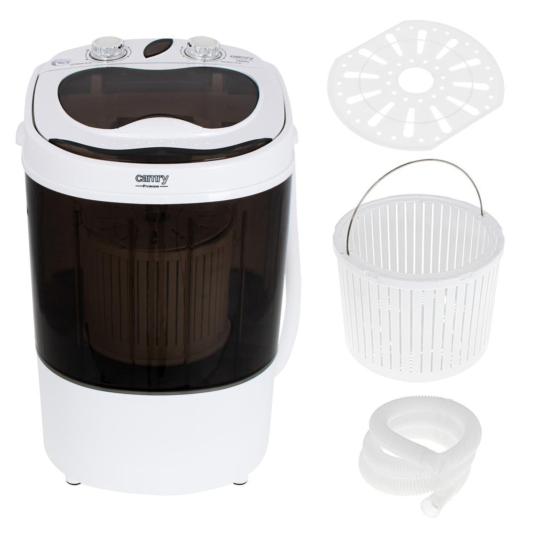 Camry CR 8054 rejsevaskemaskine med centrifugering, 3 kg kapacitet, 400 W