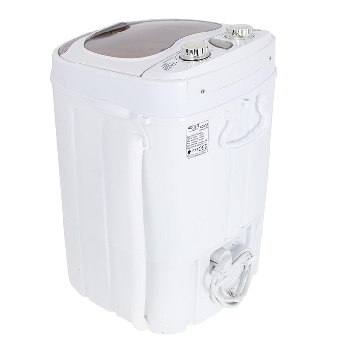 Adler AD 8055 150W 3kg 1kg turistvaskemaskine med centrifugering
