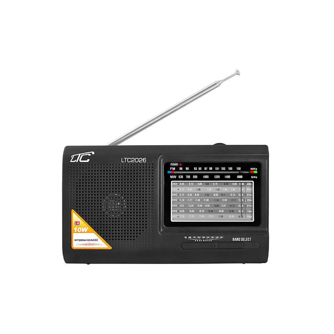 LAMEX lxltc2026 Portable Radio FM Home Trip Compact Electric Lithium-ion Battery 88 - 108 MHz Telescopic Antenna