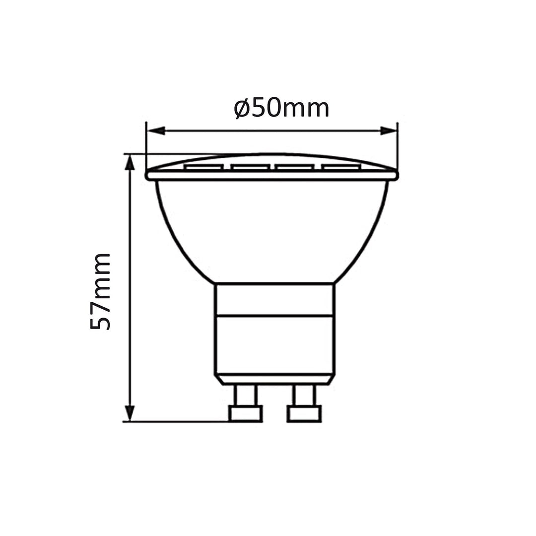 LED-pære GU10 5W Maclean Energy MCE435 NW neutral hvid 4000K, 220-240V~, 50/60Hz, 400 lumen