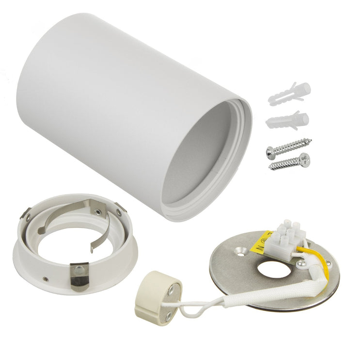 Spotlight GU10 MCE422 W, hvid, 80x115 mm, aluminium