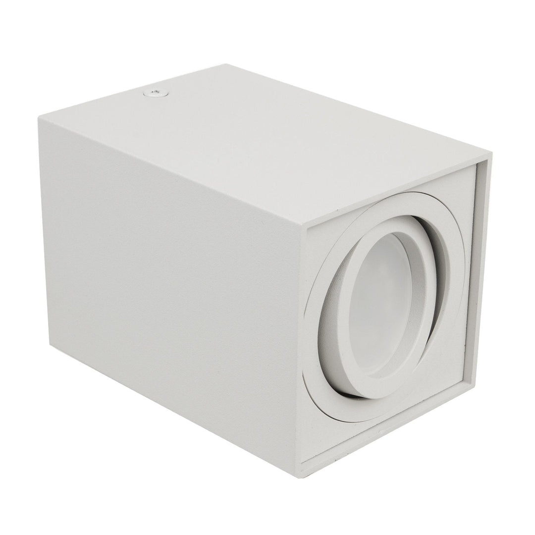 Spot-halogenarmatur GU10 MCE426 W, hvid, 80x80x115 mm, firkantet, aluminium