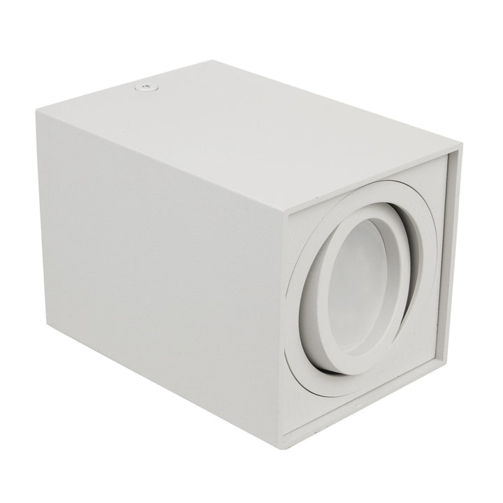 Spot-halogenarmatur GU10 MCE426 W, hvid, 80x80x115 mm, firkantet, aluminium