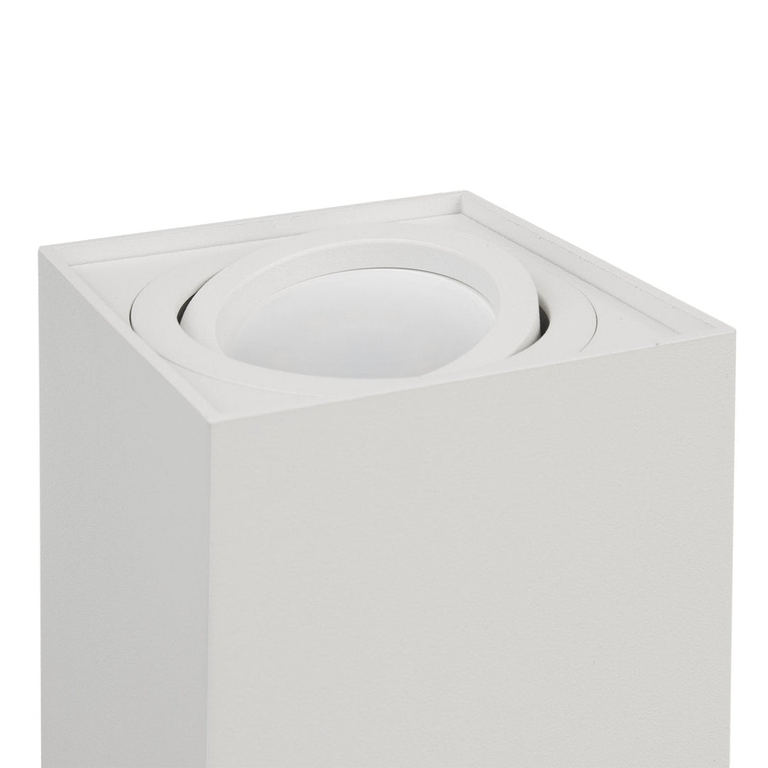 Spot-halogenarmatur GU10 MCE426 W, hvid, 80x80x115 mm, firkantet, aluminium