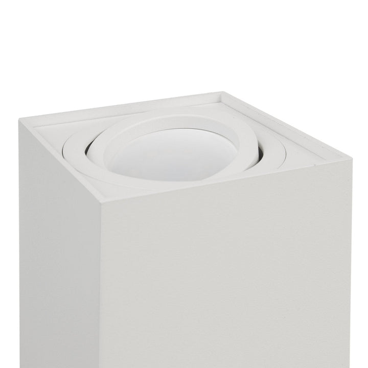 Spot-halogenarmatur GU10 MCE426 W, hvid, 80x80x115 mm, firkantet, aluminium