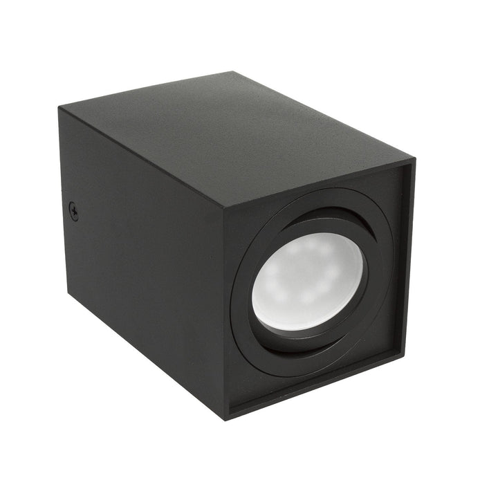Spot-halogenarmatur GU10 MCE426 B, sort, 80x80x115 mm, firkantet, aluminium