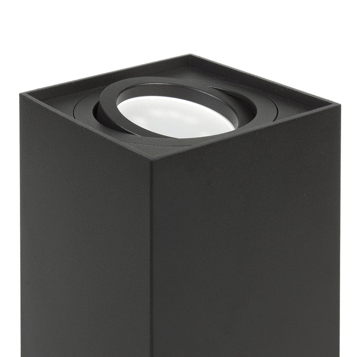Spot-halogenarmatur GU10 MCE426 B, sort, 80x80x115 mm, firkantet, aluminium