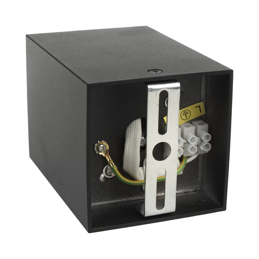 Spot-halogenarmatur GU10 MCE426 B, sort, 80x80x115 mm, firkantet, aluminium