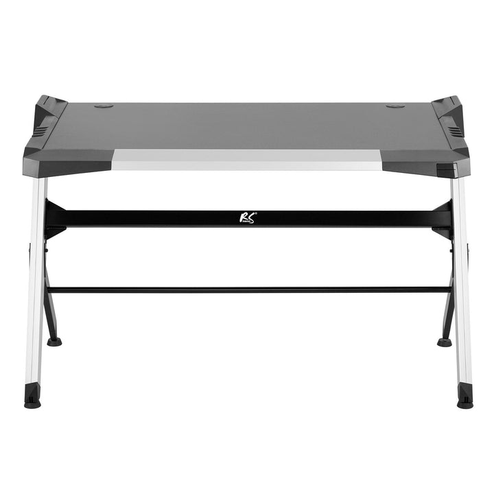 Stort sort gaming-skrivebord RGB Led NanoRS RS150 50 kg maks., højde 780 mm