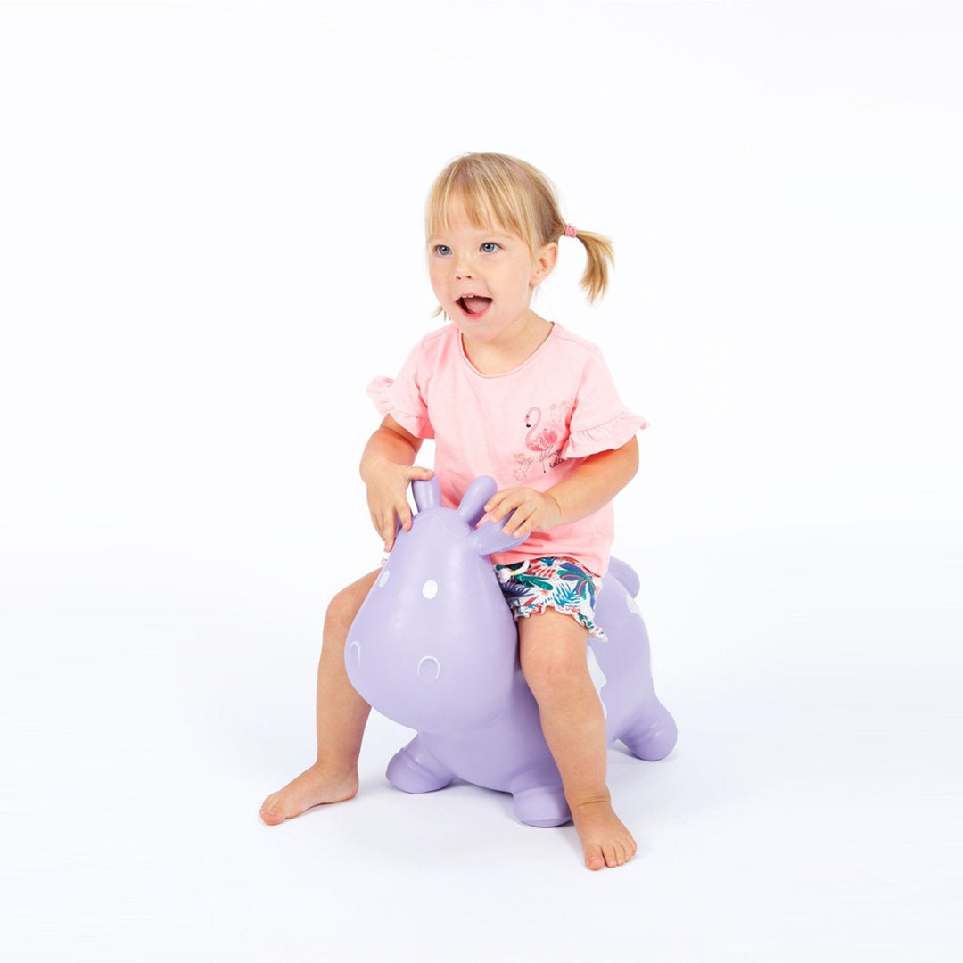 Hoppimals gummihopper, violet karamel - enorm og unik hoppefornøjelse
