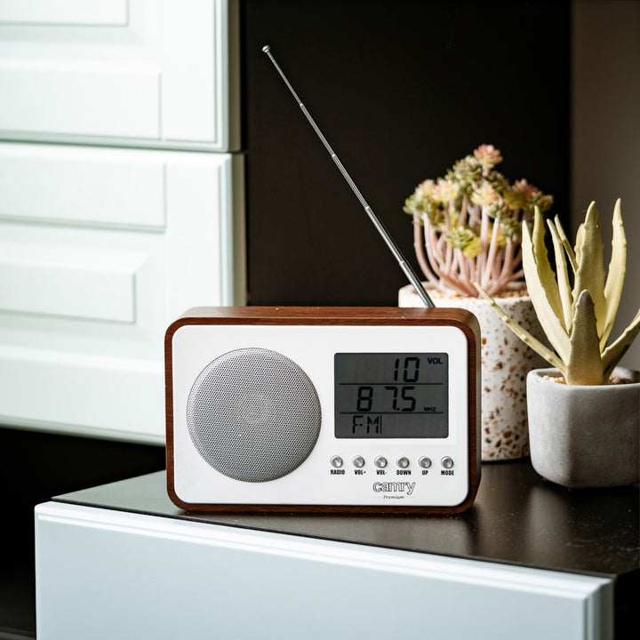 Camry digital radio, retro, LCD-display, vækkeur, CR 1153