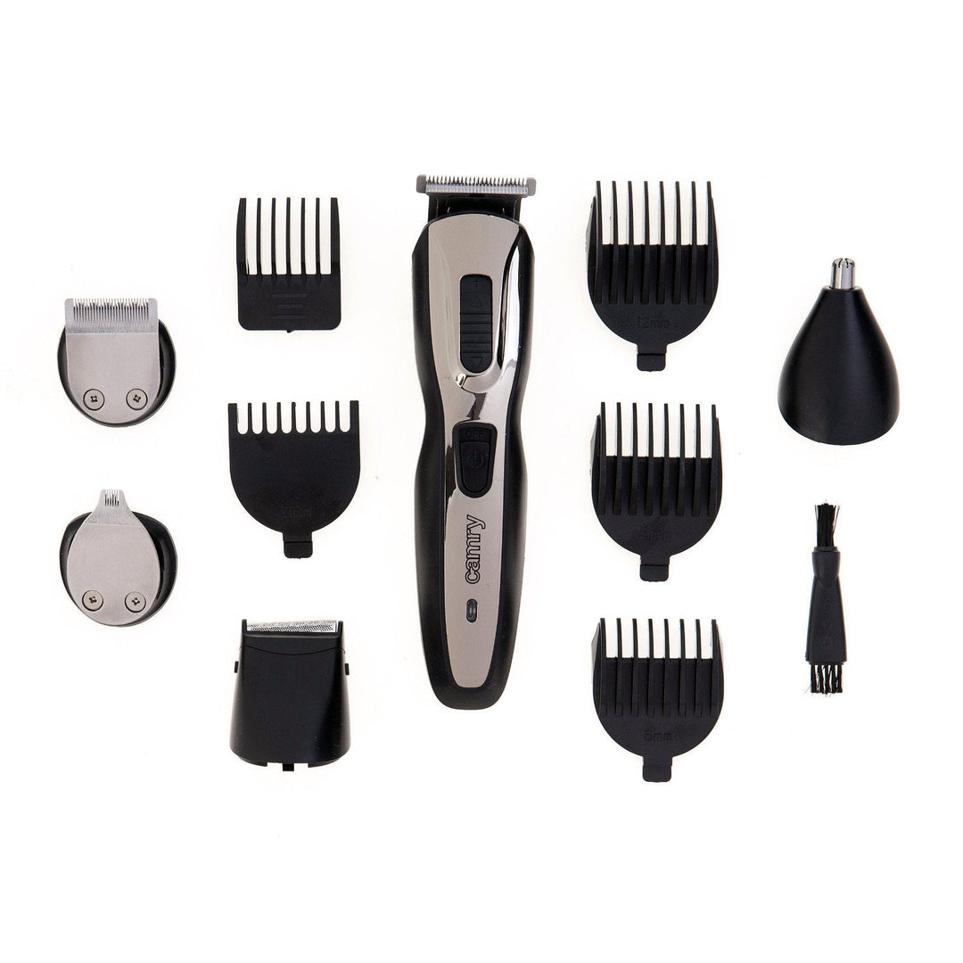 Camry CR 2921 5-i-1 trimmer kombinerer en hårklipper, en barbermaskine og en trimmer.