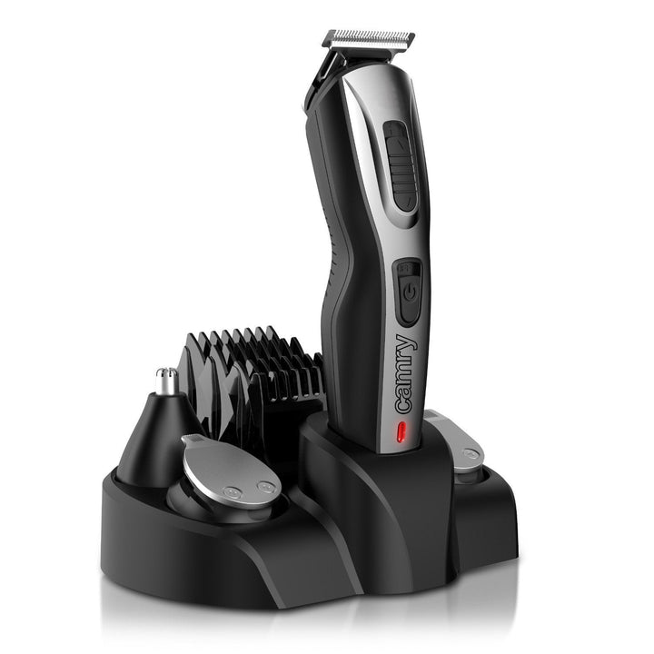 Camry CR 2921 5-i-1 trimmer kombinerer en hårklipper, en barbermaskine og en trimmer.