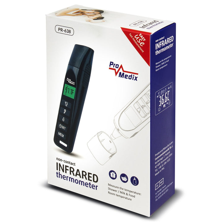 Promedix PR-638 medicinsk berøringsfri infrarød termometer