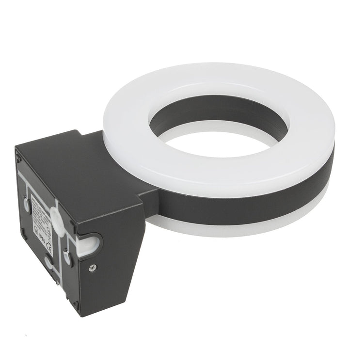 Væglampe med LED og PIR-sensor Maclean Energy MCE365 - PC+ALU, 20W (1700lm) Neutral White 4000K IP65 grå