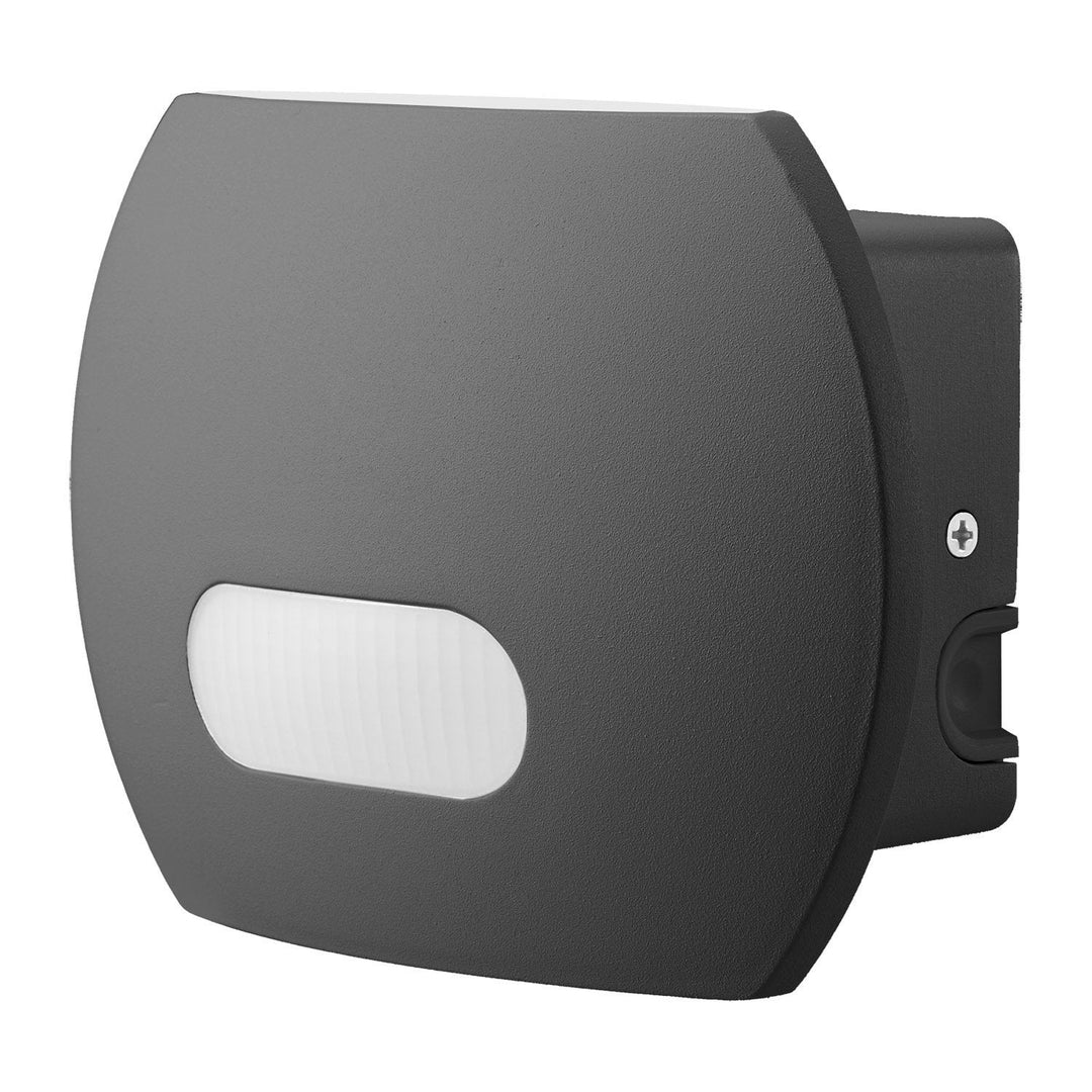 Væglampe med LED og PIR-sensor Maclean Energy MCE366 - PC+ALU, 20W (1600lm) Neutral White 4000K IP65 grå