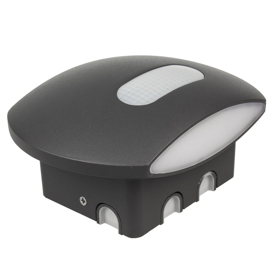 Væglampe med LED og PIR-sensor Maclean Energy MCE366 - PC+ALU, 20W (1600lm) Neutral White 4000K IP65 grå