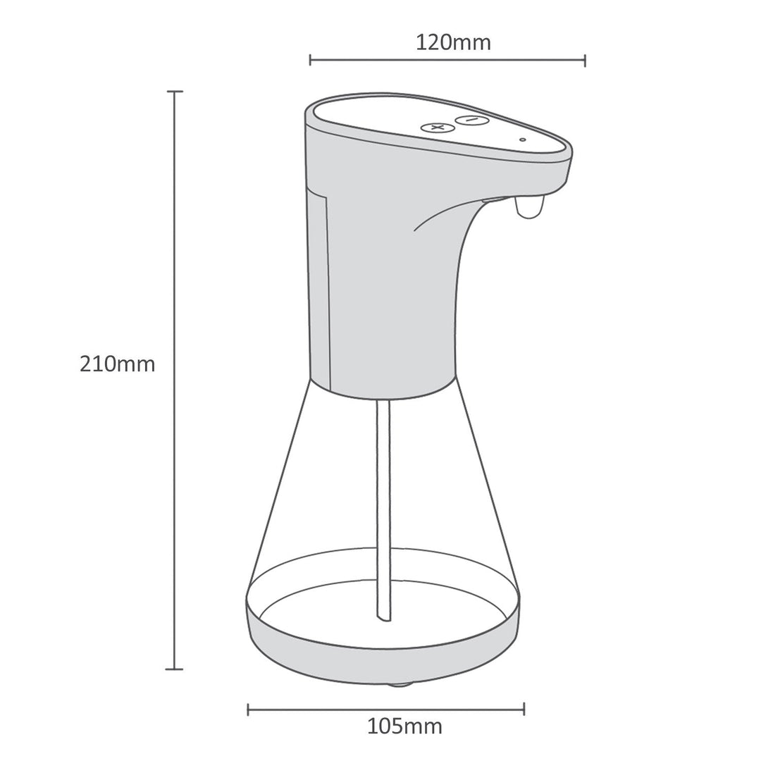Automatisk dispenserbeholder til flydende sæbe, desinfektionsmidler og geler Promedix PR-530 480 ml, 4 AA-batterier