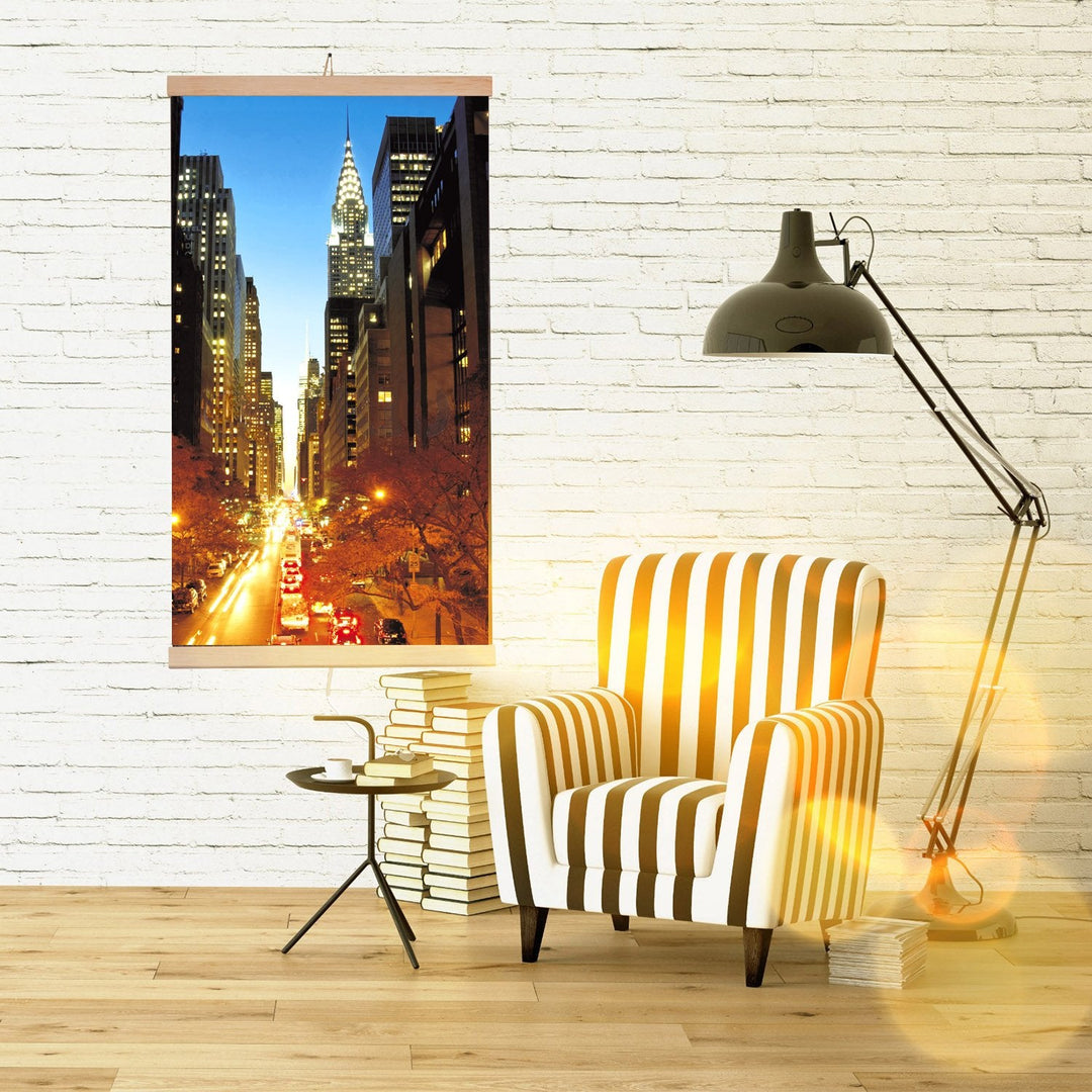Infrarød radiator – fleksibel varmepanel 430 W TRIO model 2 Manhattan, mål 100 x 57 cm med regulator