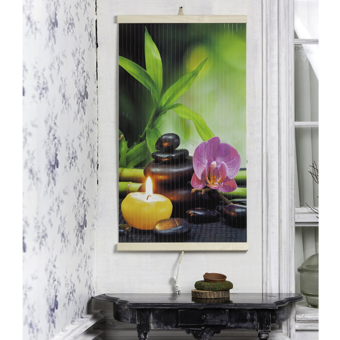 Infrarød radiator – fleksibel varmepanel 430 W TRIO mønster 3 harmoni, mål 100 x 57 cm med regulator