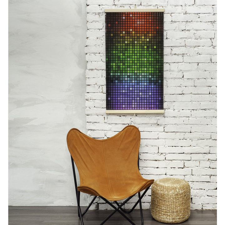 Infrarød radiator – fleksibel varmepanel 430 W TRIO mønster 4 mosaik, mål 100 x 57 cm med regulator