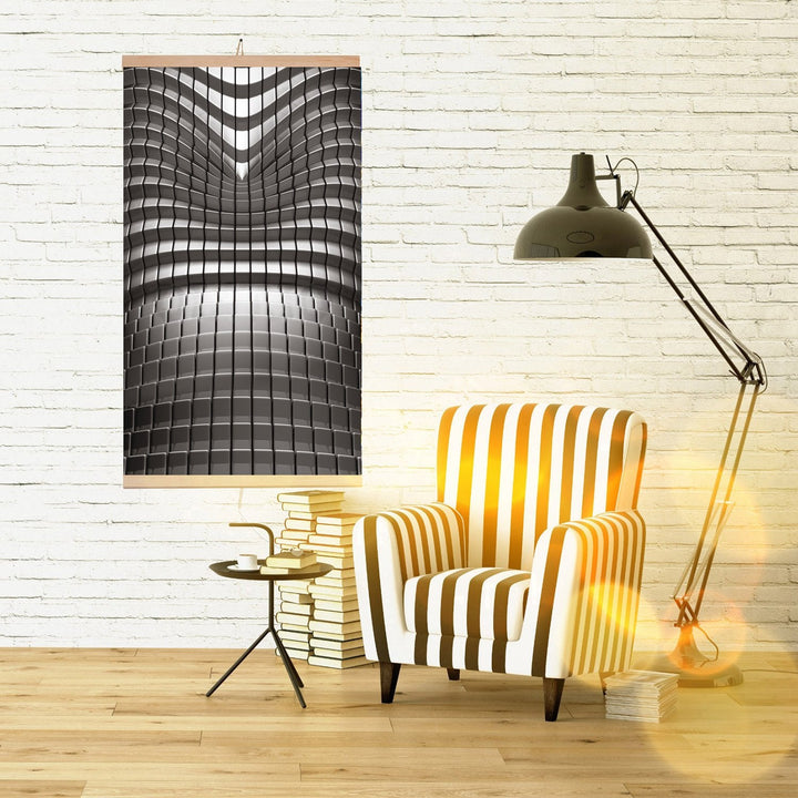 Infrarød radiator – fleksibel varmepanel 430 W TRIO mønster 7 abstraktion, mål 100 x 57 cm med regulator