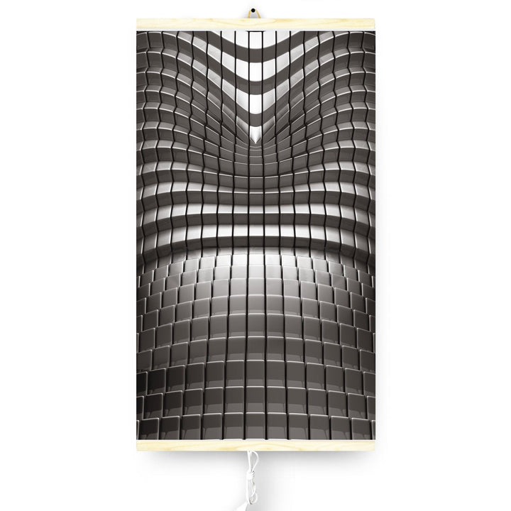 Infrarød radiator – fleksibel varmepanel 430 W TRIO mønster 7 abstraktion, mål 100 x 57 cm med regulator